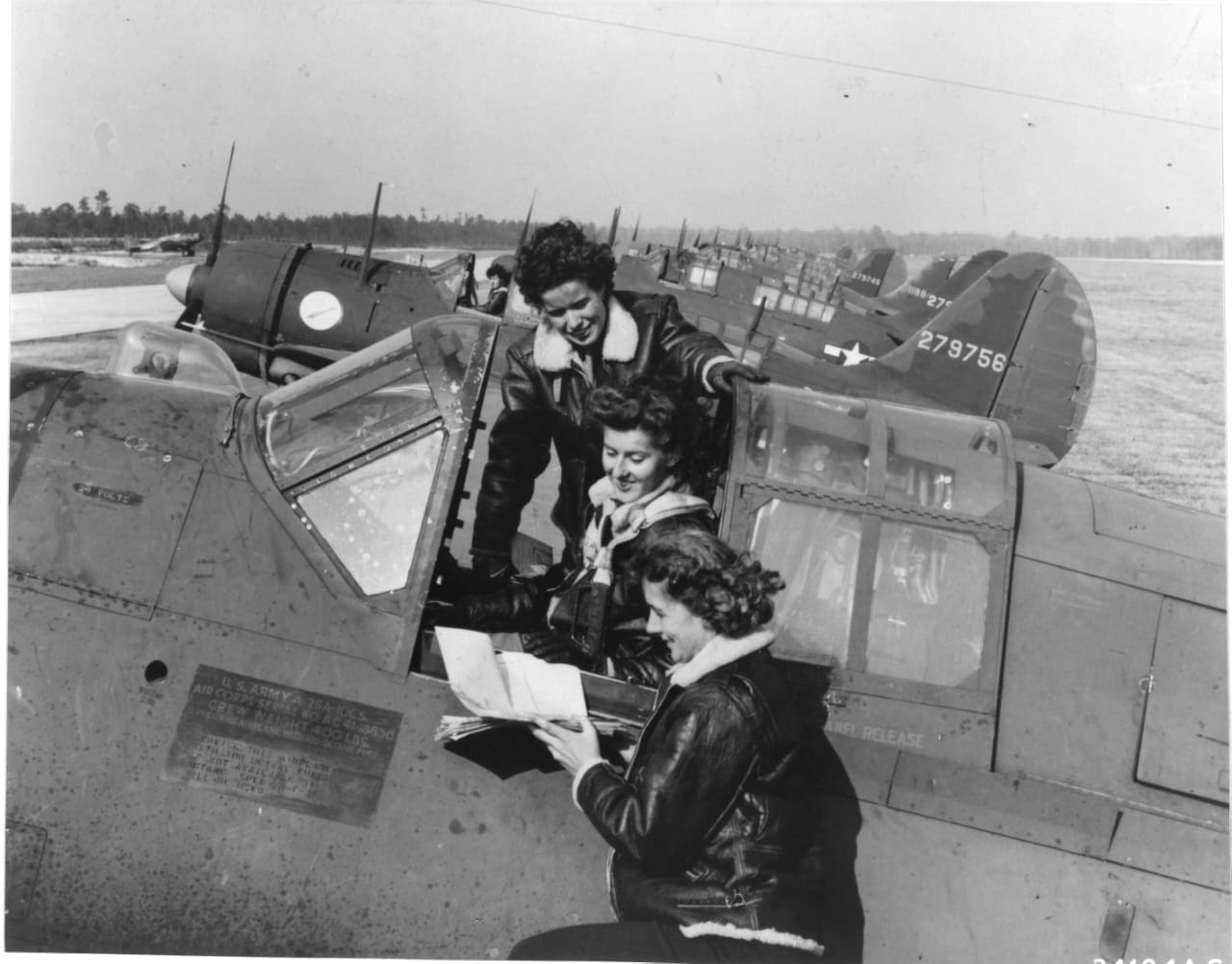 Members of the Women Airforce Service Pilots (WASP) in 1943.